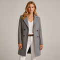 Women's Tailored Single-Breasted Mid-Length Coat