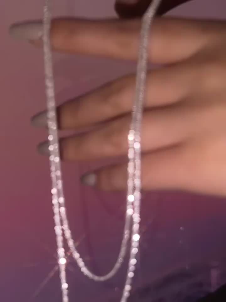 2-Piece Silver-Plated Layered Chain Necklace Set for Women